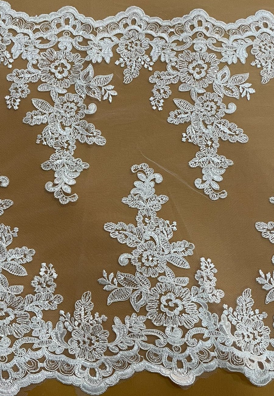 RENDA BARRADA FLORAL Off